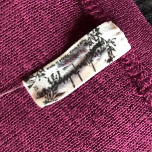 Free People Burnout Knit Thermal Top XS - Picture 6 of 7